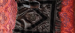 Traje Baturra Niña Negro y Plateado