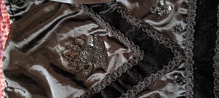 Traje Baturra Niña Negro y Plateado