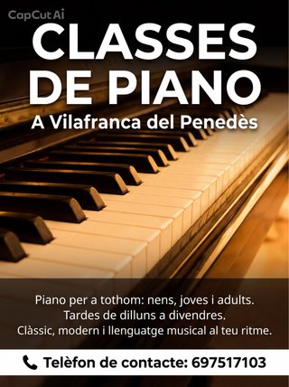 CLASSES DE PIANO A VILAFRANCA