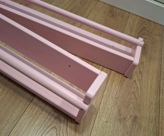 2 estantes IKEA FLISAT de color rosa
