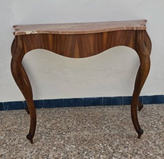 Mesa Consola Vintage Encimera Mármol
