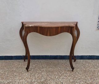 Mesa Consola Vintage Encimera Mármol