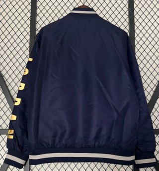 Chaqueta Bomber Jordan Azul y Dorado