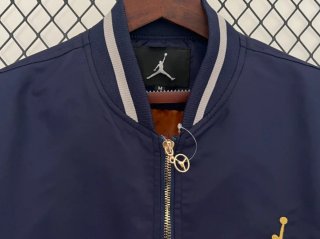 Chaqueta Bomber Jordan Azul y Dorado