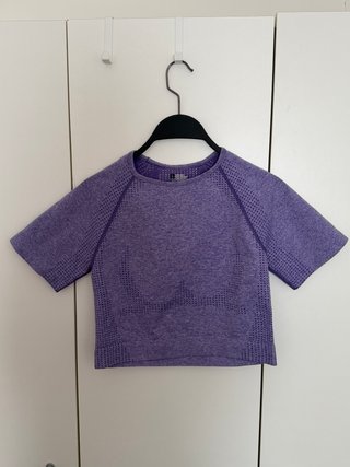 Conjunto 5 Piezas Yoga Sin Costuras Purpura