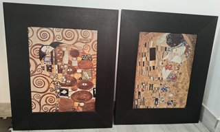Marcos con láminas de Klimt