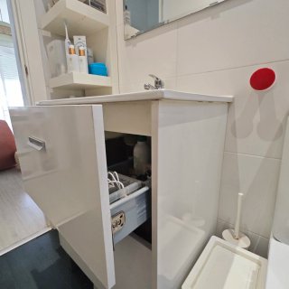 Mueble Lavabo Leroy Merlín Blanco con Espejo baño