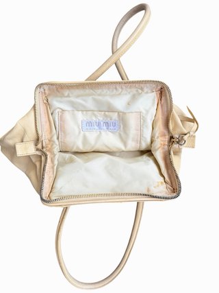 Borsetta Miu Miu vintage beige