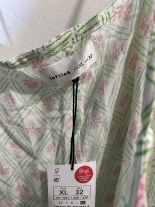 Buzo estampado verde menta talla xl