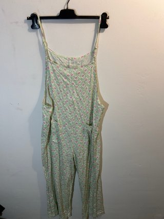 Buzo estampado verde menta talla xl