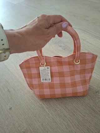 Bolso de mano MINISO cuadros