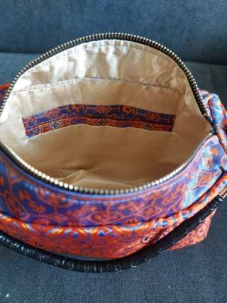 Mini borsa sartoriale manici pelle