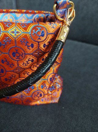 Mini borsa sartoriale manici pelle