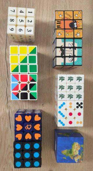 lote MASIVO de 10 cubos de Rubik