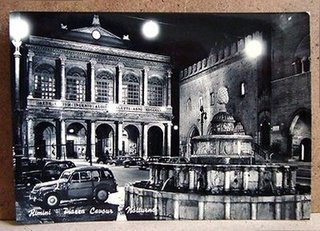 Rimini - Piazza Cavour - notturno [grande,...