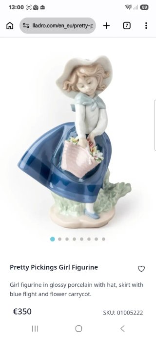 Lladró Pretty Pickings Figura(350€)