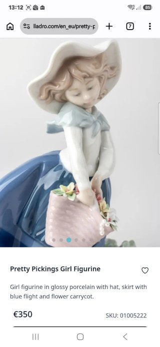 Lladró Pretty Pickings Figura(350€)