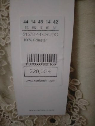 Vestido beige sin estrenar