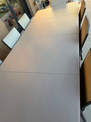 Mesa de jardín extensible