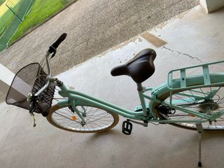 Bicicleta Urbana Btwin Verde Agua, de paseo