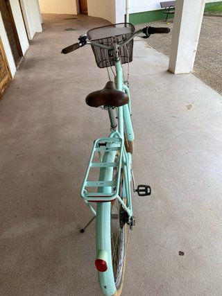 Bicicleta Urbana Btwin Verde Agua, de paseo