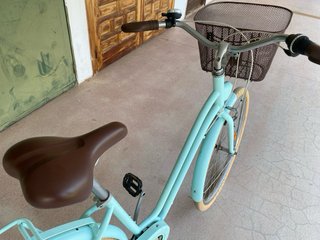 Bicicleta Urbana Btwin Verde Agua, de paseo