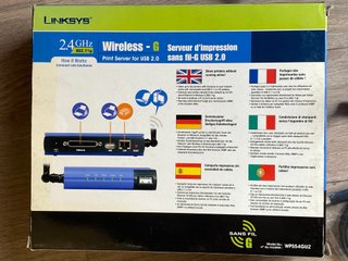 Servidor de Impresión Linksys Wireless-G WPS54GU2