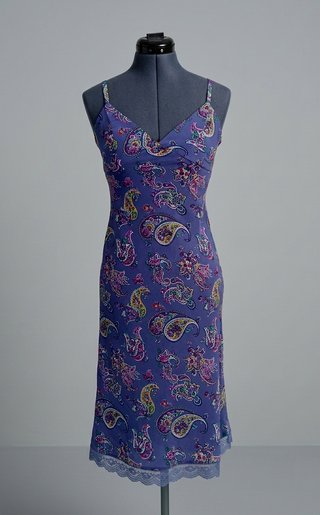 Vestido Lencero Midi Midi Slip Dress Spaghetti