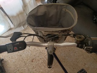 Bicicleta Eléctrica Plegable Con Cesta