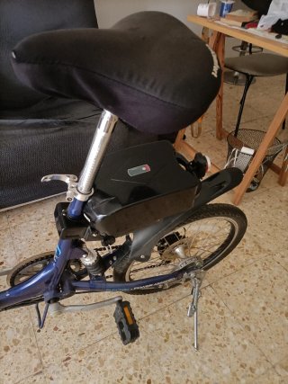 Bicicleta Eléctrica Plegable Con Cesta