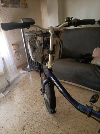 Bicicleta Eléctrica Plegable Con Cesta