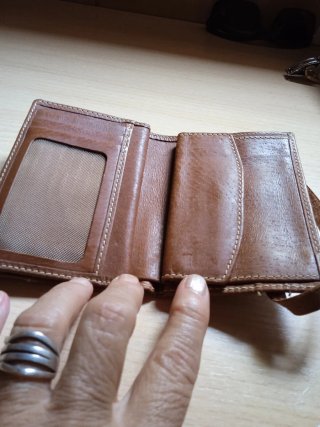 Cartera Pielnoble Marrón Cuero Genuino.