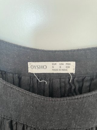 Vestido Oysho Negro Largo
