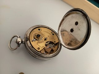 Reloj de bolsillo Acme Lever plata Diámetro 5 CMS