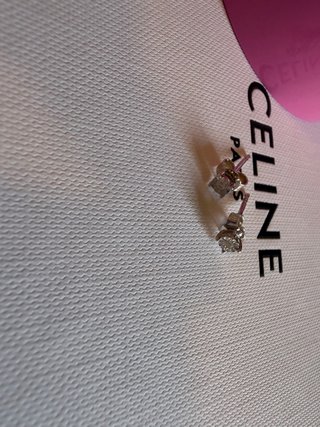 Pendientes Oro Blanco y Diamante