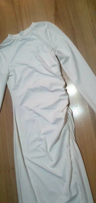 Vestido blanco manga larga