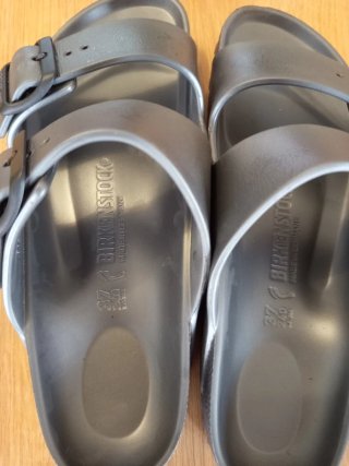 Chancletas Birkenstock Plata Talla 37