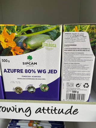 Azufre 80% WG JED Fungicida-Acaricida