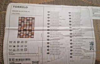 Alfombra  de interioe Ikea TORRILD