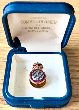 Insignia RCD Espanyol Oro y Brillantes