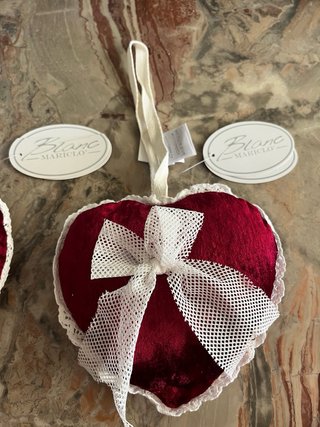 Coppette Cuori Blanc Mariclo Rosse