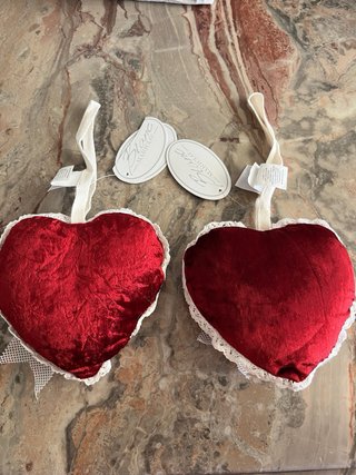 Coppette Cuori Blanc Mariclo Rosse