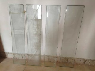 4 ESTANTERÍAS CRISTAL 60x14 irrompibles 20€ las 4