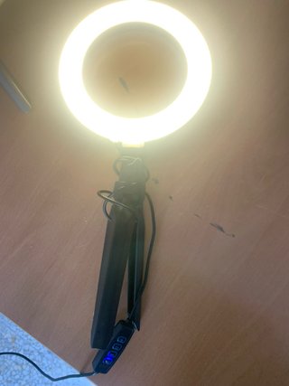 Aro de luz LED con trípode y control