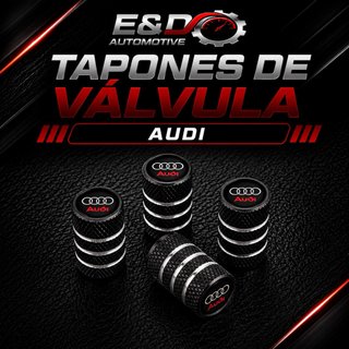 TAPONES DE VÁLVULA AUDI (4U) NEGRO, GRIS Y PLATA