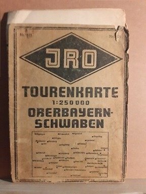 Tourenkarte 1:250.000 oberbayern-schwaben n.121