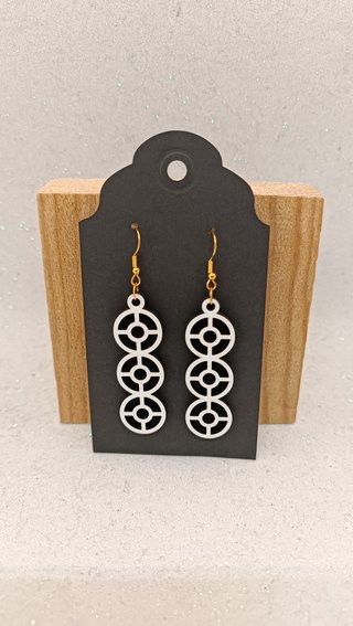 Pendientes largos madera hechos a mano