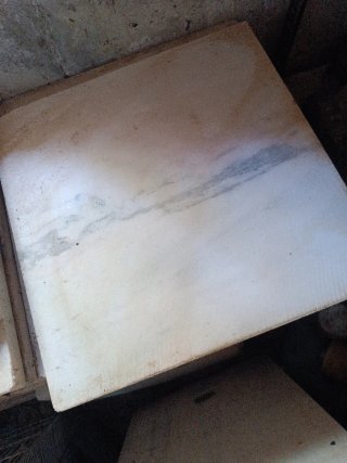 Losetas de mármol blanco 40x40cm