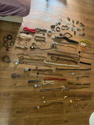 Lote collares, pulseras y pendientes