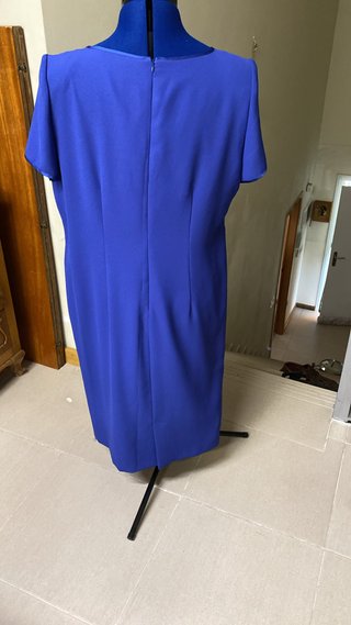 raje de fiesta azul talla 50 – vestido + americana